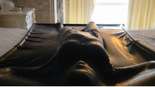 The sheets wrap around the body as well as the latex vacuum bed