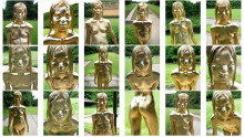 Outdoor Golden Body Painting