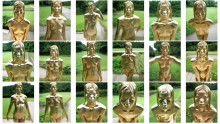 Outdoor Golden Body Painting