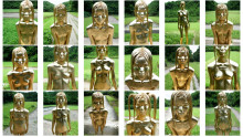 Outdoor Golden Body Painting