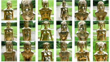 Outdoor Golden Body Painting