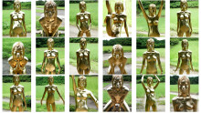 Outdoor Golden Body Painting