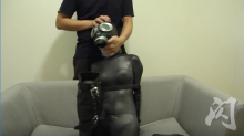 Extreme Zentai Gasmask Breathplay

