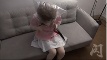 Bunny lock in kigurumi mask
