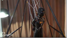 Bunny latex suspension breathplay
