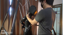 Bunny latex suspension breathplay

