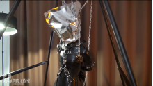 Bunny latex suspension breathplay
