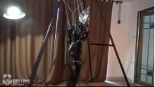 Bunny latex suspension breathplay
