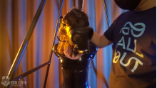Bunny Swim Suit Gaskmask Latex Hood Breathplay
