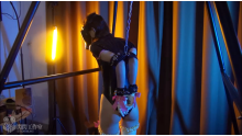 Bunny Swim Suit Gaskmask Latex Hood Breathplay
