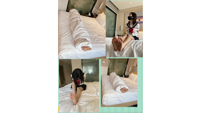 蒸し暑い夏に女子を綿で包んで、柔らかい足をもてあそんでいます  悶絕體驗