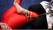 Lady Hinako Hogtied in Rope by Mistress Chiaki
