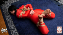 Lady Hinako Hogtied in Rope by Mistress Chiaki
