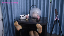 小萌ちゃんのバブルヘルメット密閉拘束
