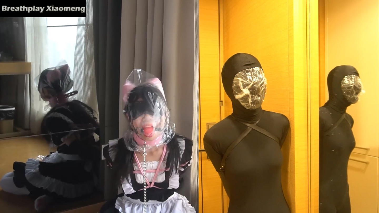 小萌メイド服とゼンタイ、ビニール袋入り尿失禁