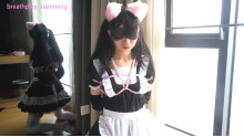 小萌メイド服とゼンタイ、ビニール袋入り尿失禁