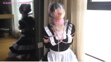 小萌メイド服とゼンタイ、ビニール袋入り尿失禁