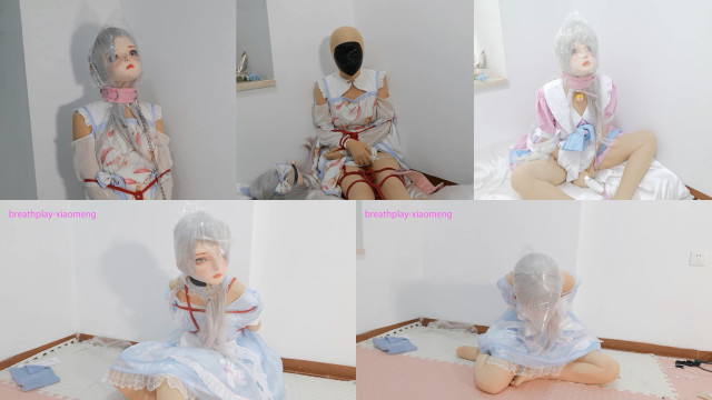 小萌の着ぐるみ窒息絶頂