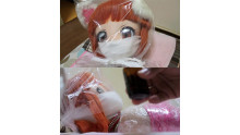 お姫様の拘束ラップ巻きプレイ
