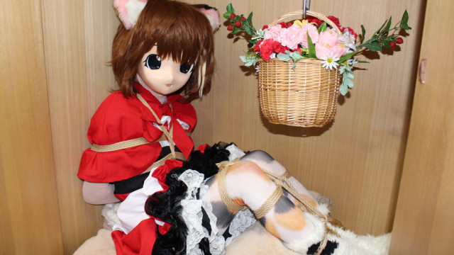 三毛猫娘をクローゼット閉じ込め
